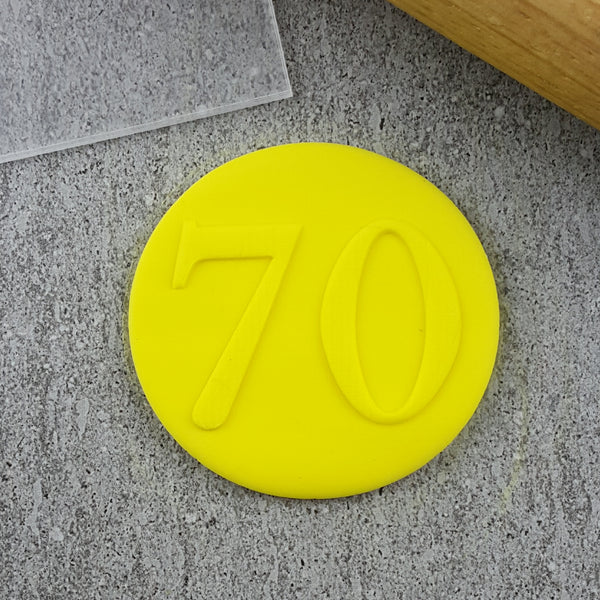 Numbers Serif Debosser