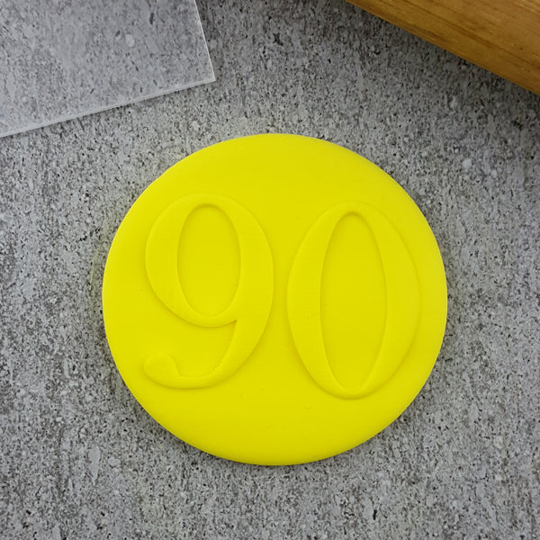 Numbers Serif Debosser