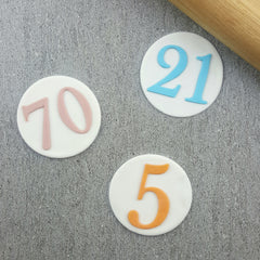 Numbers Serif Debosser