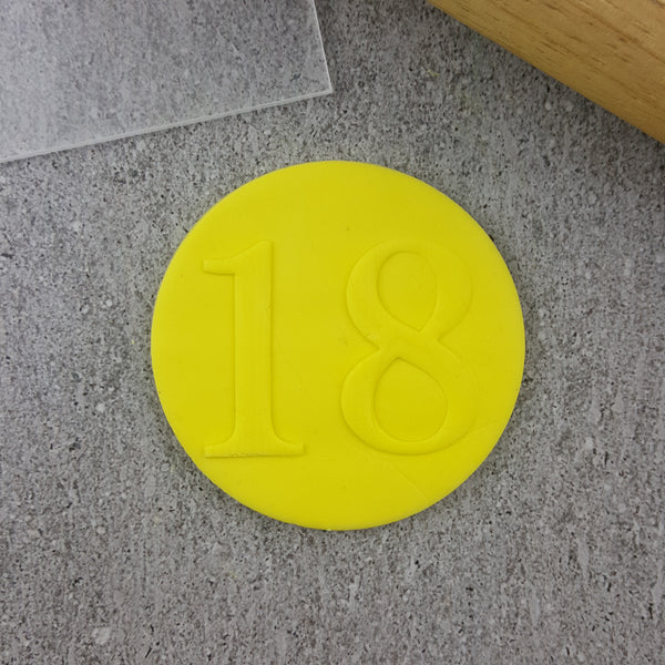 Numbers Serif Debosser