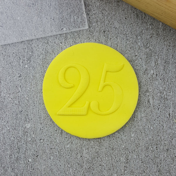 Numbers Serif Debosser