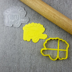 Happy New Year Debosser & Cutter Set