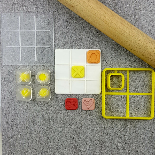 Tic Tac Toe Debosser & Cutter Set