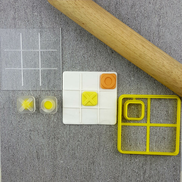 Tic Tac Toe Debosser & Cutter Set