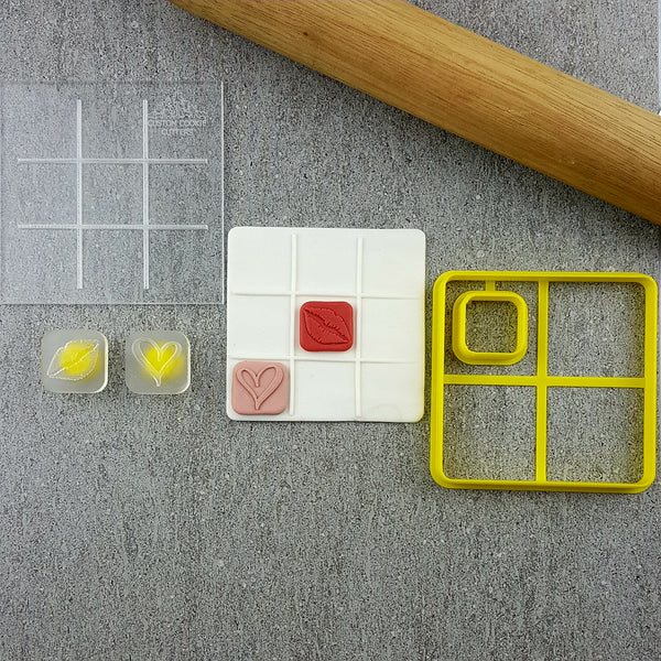Tic Tac Toe Debosser & Cutter Set