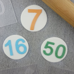 Numbers Plain Debosser