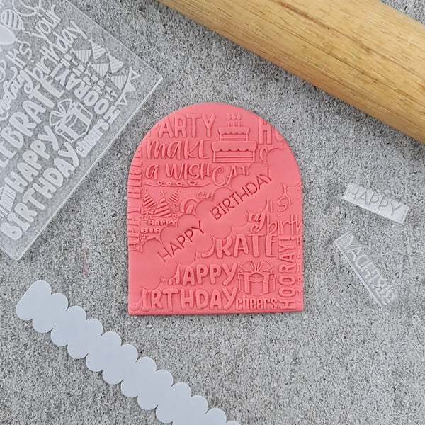 Birthday Mixed Message Embosser Set