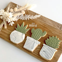 Pot Plant Full Cutter and Embosser 12pc Set (Little Biskut)