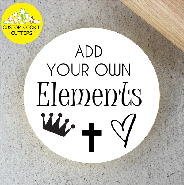 Standard 75mm Custom Hexagon Cookie Embosser/ Debosser