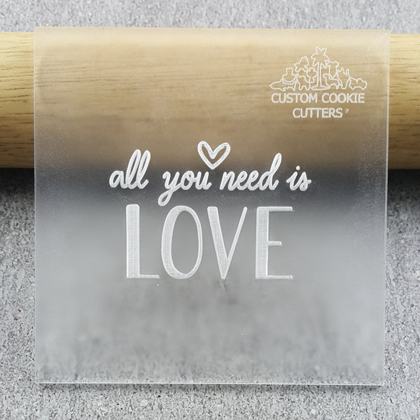 All You Need Is Love Debosser
