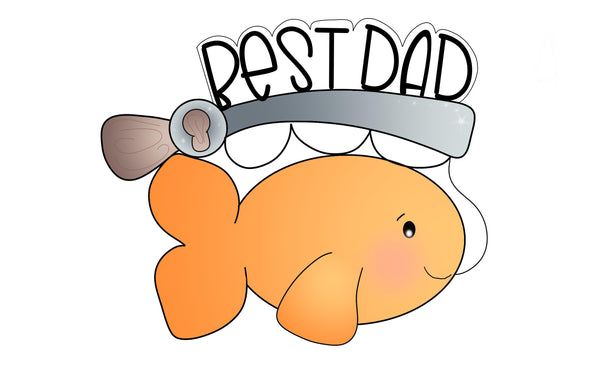 Best Dad Fishing Plaque