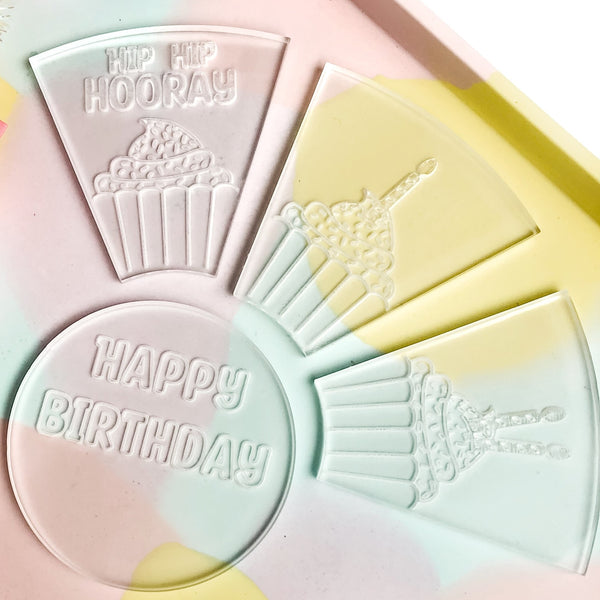 Birthday Candles Platter Cutter & Debosser Set (Bikkie Smalls)