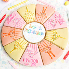 Birthday Candles Platter Cutter & Debosser Set (Bikkie Smalls)