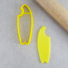 Surfboard With Shark Bite Cutter