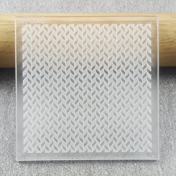 Chevron Pattern Plate