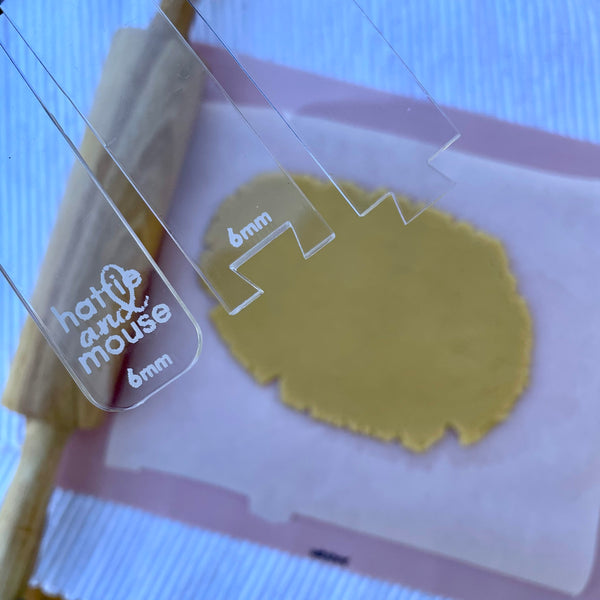 6mm Dough Depth Guides (Hattie & Mouse)