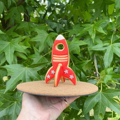 Rocket 3D Standing Cookie Cutter