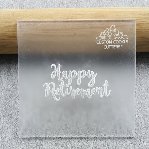 Happy Retirement Debosser