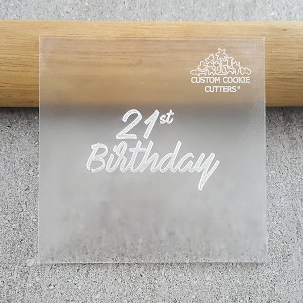 21st Birthday Debosser