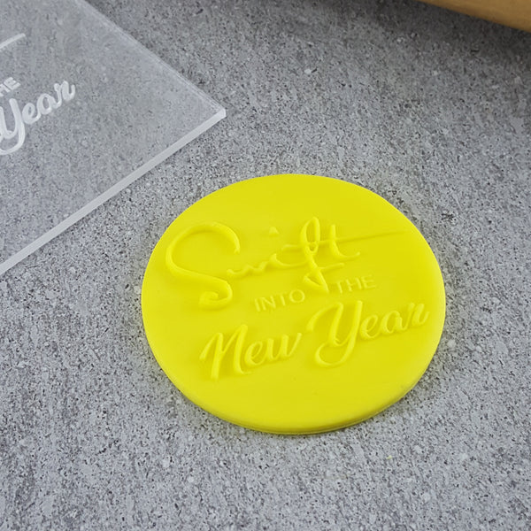 Swift Into The New Year Debosser