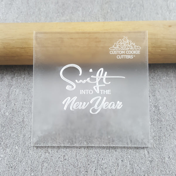 Swift Into The New Year Debosser