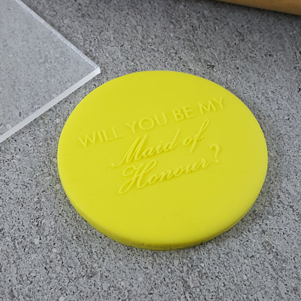Will You Be My Maid Of Honour? Debosser