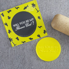Will You Be My Flower Girl? Debosser