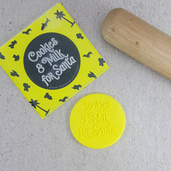 Cookies and Milk for Santa Debosser