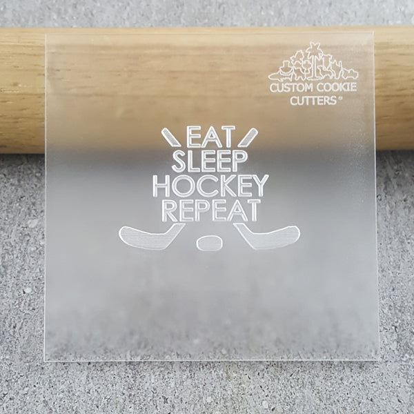 Eat Sleep Hockey Repeat Debosser