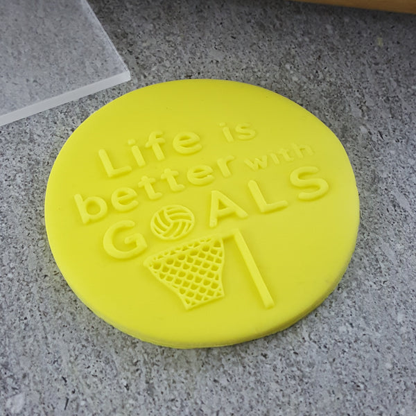Life Is Better With Goals (Netball) Debosser