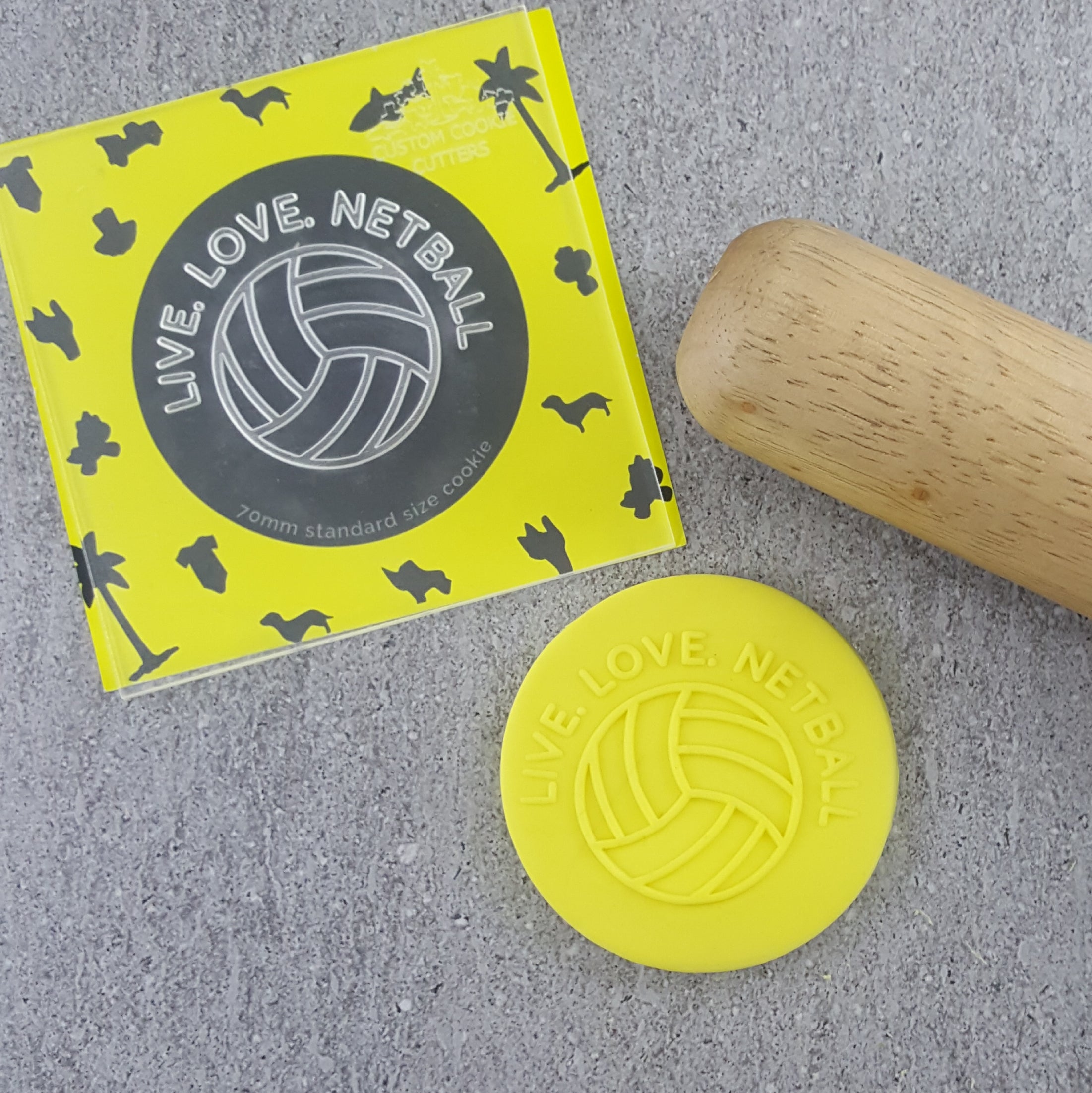 Live Love Netball Debosser