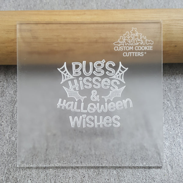 Bugs Hisses & Halloween Wishes Debosser