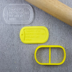 Dog Tag Hero Cutter and Debosser Set