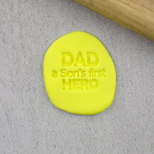 Dad A Son's First Hero Embosser