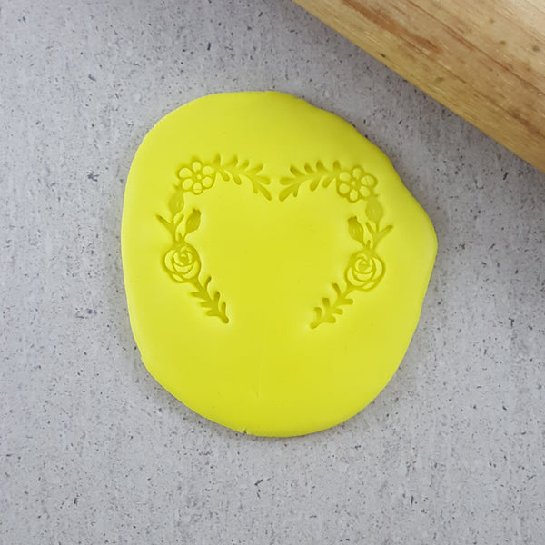 Flowers Heart Frame Embosser