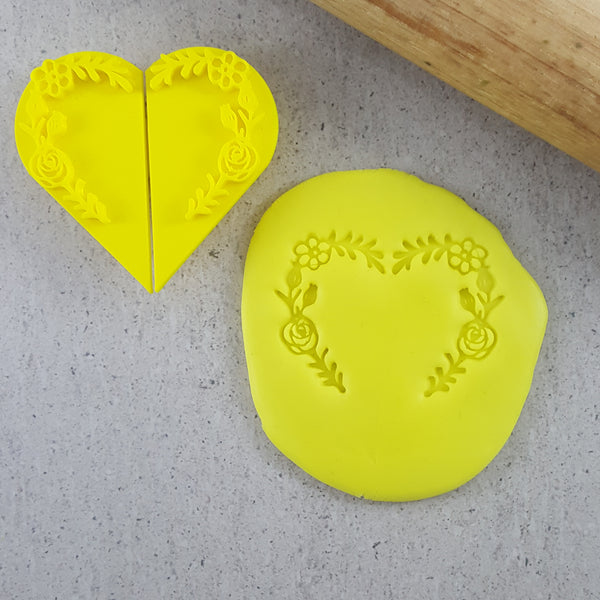 Flowers Heart Frame Embosser