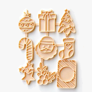 Christmas Stamps & Cutter Set (Little Biskut)