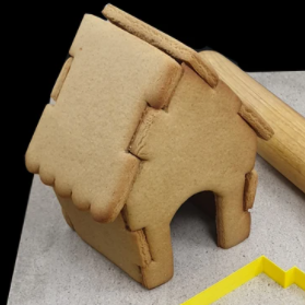 Interlocking Gingerbread House Cutter Large