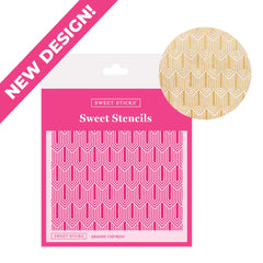 Grande Chevron Stencil (Sweet Sticks)