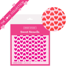 Hearts Be Mine Stencil (Sweet Sticks)