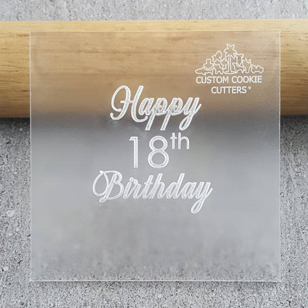 Happy (YEAR) Birthday Debosser