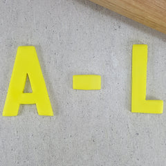 A to L Thin Letter Cutters