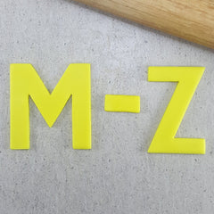 M to Z Thin Letter Cutters