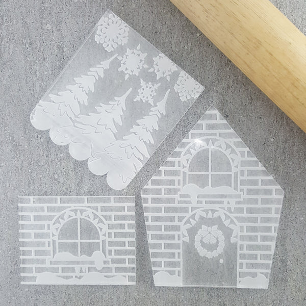Whimsical Interlocking Gingerbread House Set