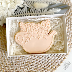 Flower Teapot Cutter & Debosser Set (Little Biskut Level Up!)
