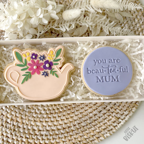 Flower Teapot Cutter & Debosser Set (Little Biskut Level Up!)