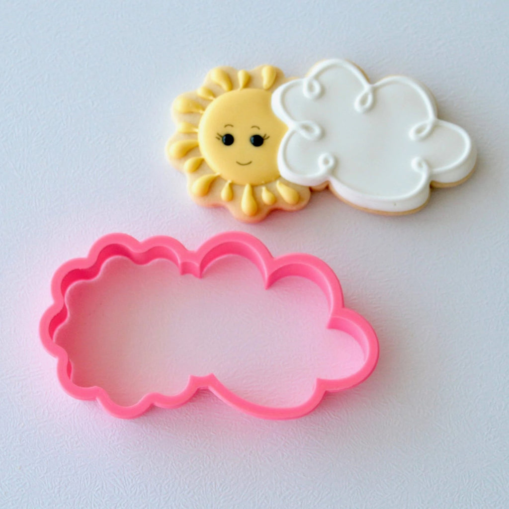 Sun in a Cloud Cookie Cutter