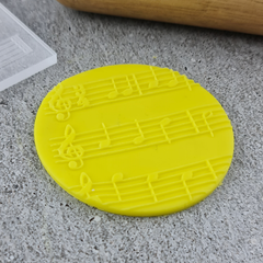 Lines of Music Pattern Plate