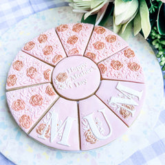 Mum Floral Platter Cutter & Debosser Set (Bikkie Smalls)
