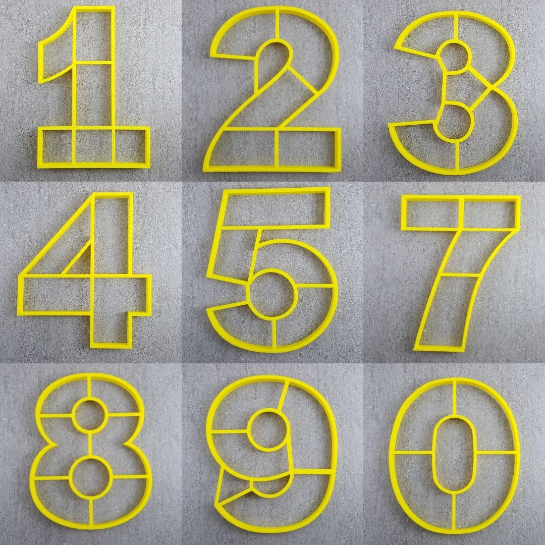 Full Set Number Cookie Cake Cutters